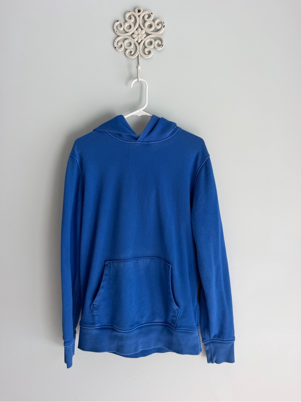 GAP SWEATS Royal Blue Recycled Material Hoodie Sweatshirt - women’s Medium